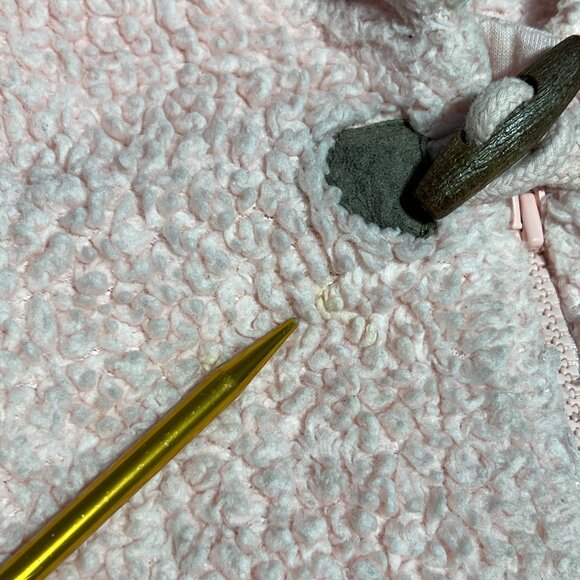 Carter’s Baby Bunting Snowsuit Bear Pink 6M Sherpa - Picture 5 of 10